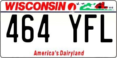 WI license plate 464YFL