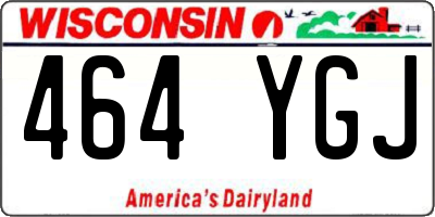 WI license plate 464YGJ