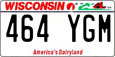 WI license plate 464YGM