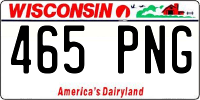 WI license plate 465PNG