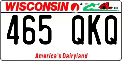 WI license plate 465QKQ