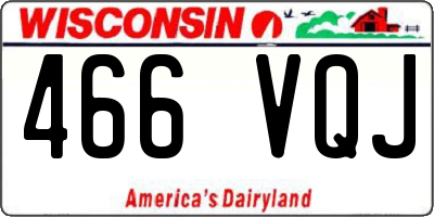 WI license plate 466VQJ