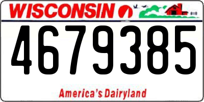 WI license plate 4679385