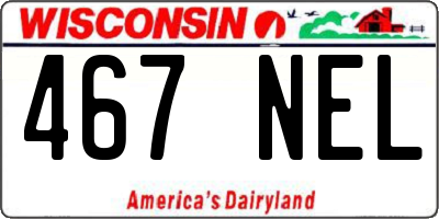 WI license plate 467NEL