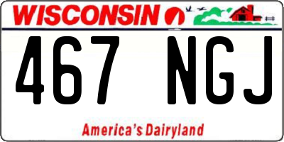 WI license plate 467NGJ