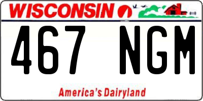 WI license plate 467NGM