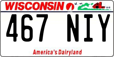 WI license plate 467NIY