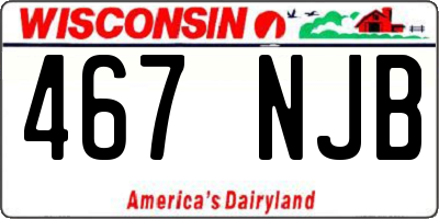 WI license plate 467NJB