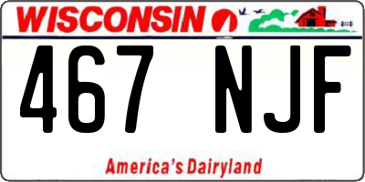 WI license plate 467NJF