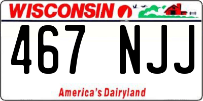 WI license plate 467NJJ