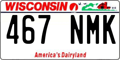 WI license plate 467NMK