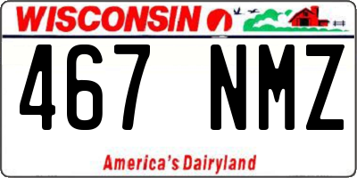 WI license plate 467NMZ
