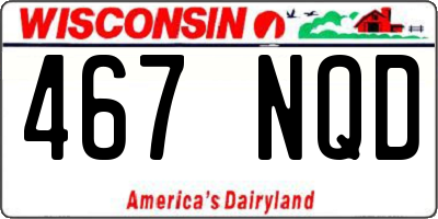 WI license plate 467NQD