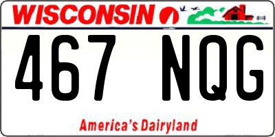 WI license plate 467NQG