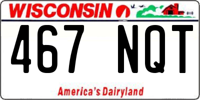 WI license plate 467NQT