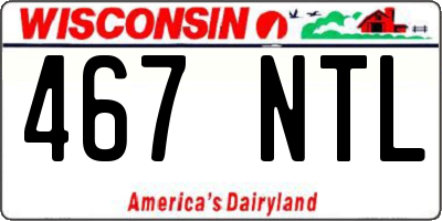 WI license plate 467NTL