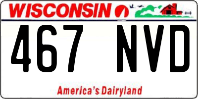 WI license plate 467NVD
