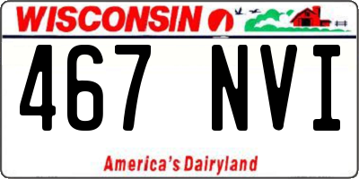 WI license plate 467NVI