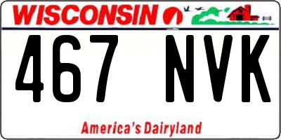 WI license plate 467NVK