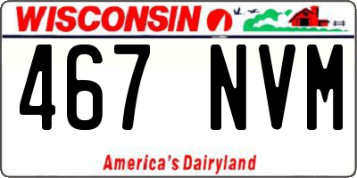 WI license plate 467NVM