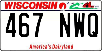 WI license plate 467NWQ