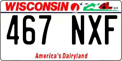 WI license plate 467NXF