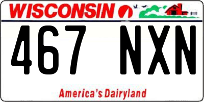WI license plate 467NXN
