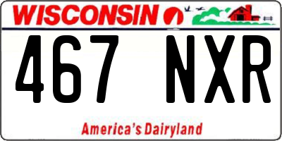 WI license plate 467NXR