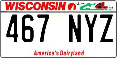 WI license plate 467NYZ