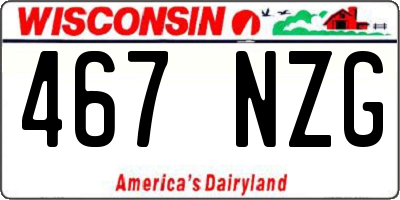 WI license plate 467NZG