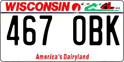 WI license plate 467OBK