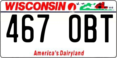 WI license plate 467OBT