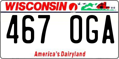 WI license plate 467OGA