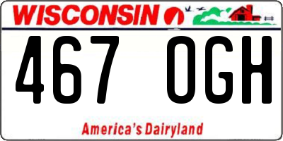 WI license plate 467OGH