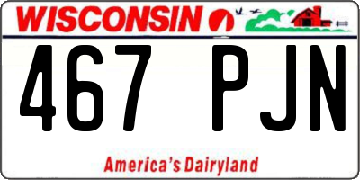 WI license plate 467PJN