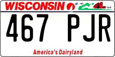 WI license plate 467PJR