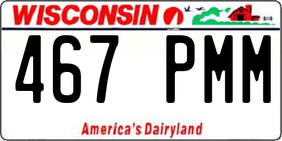 WI license plate 467PMM