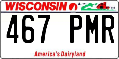 WI license plate 467PMR