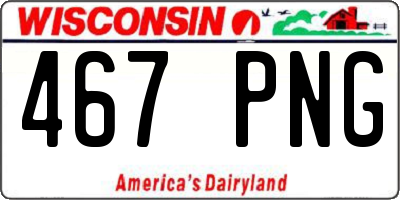 WI license plate 467PNG