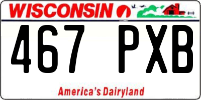 WI license plate 467PXB
