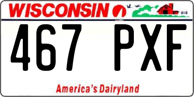 WI license plate 467PXF