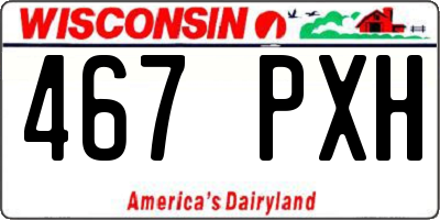 WI license plate 467PXH