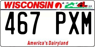WI license plate 467PXM