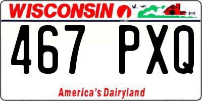 WI license plate 467PXQ
