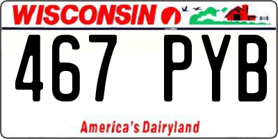 WI license plate 467PYB