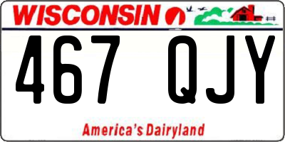 WI license plate 467QJY