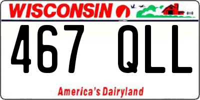 WI license plate 467QLL