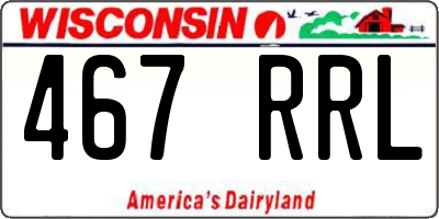 WI license plate 467RRL