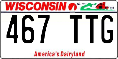 WI license plate 467TTG