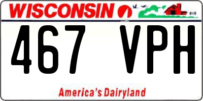 WI license plate 467VPH